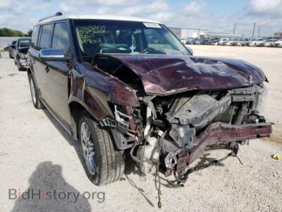 2011 Ford FLEX Flex Limit, burgundy — VIN 2FMGK5DC2BBD29001, Copart