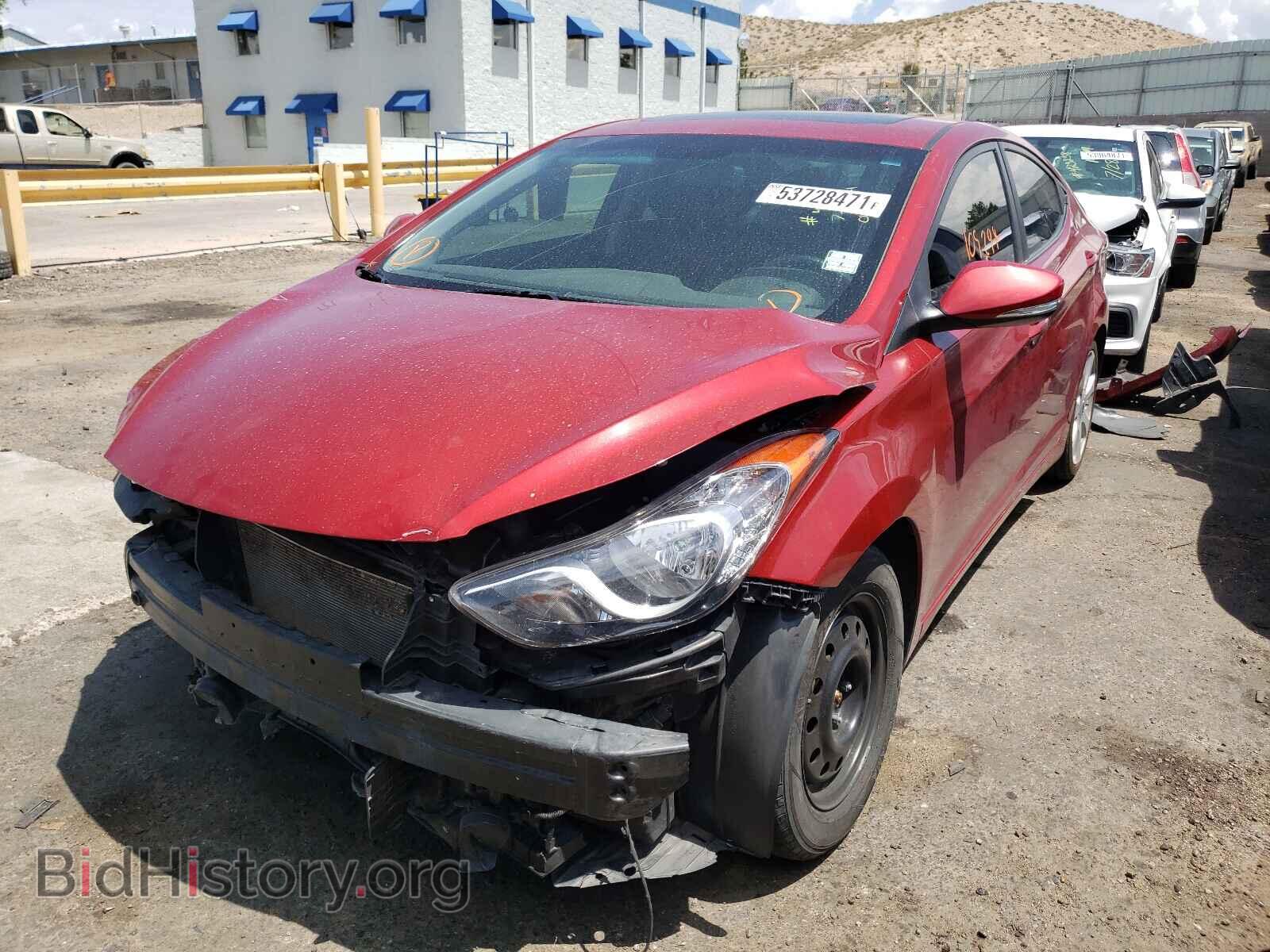 2012 HYUNDAI ELANTRA - VIN: KMHDH4AE2CU329366 - Фото 2