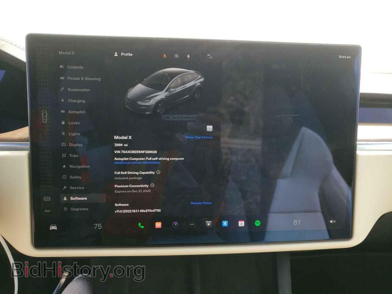 2022 TESLA MODEL X - VIN: 7SAXCBE55NF328628 - Photo 8