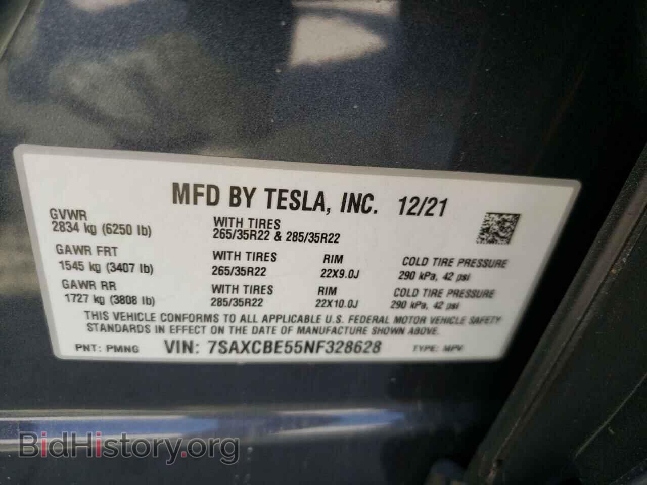 2022 TESLA MODEL X - VIN: 7SAXCBE55NF328628 - Photo 10
