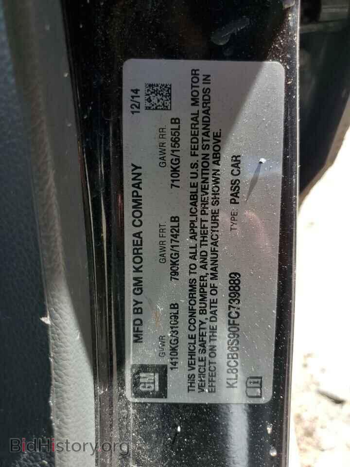 2015 CHEVROLET SPARK - VIN: KL8CB6S90FC739889 - Фото 12