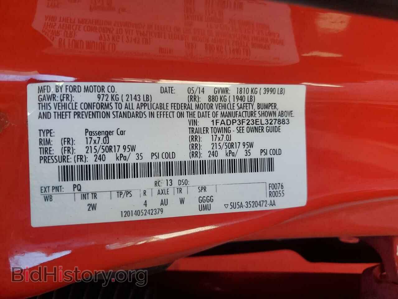 2014 FORD FOCUS - VIN: 1FADP3F23EL327883 - Photo 12