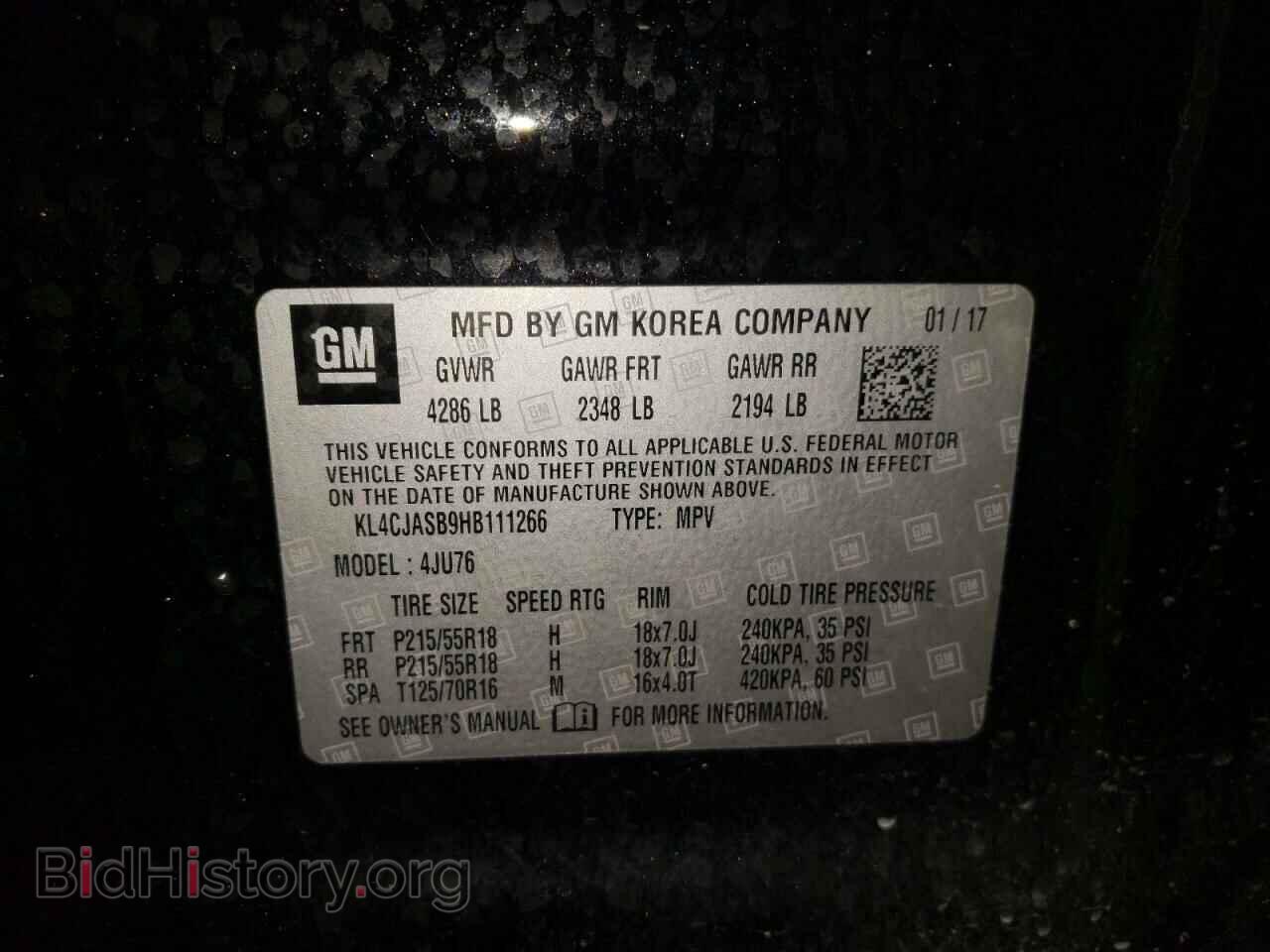2017 BUICK ENCORE - VIN: KL4CJASB9HB111266 - Photo 10