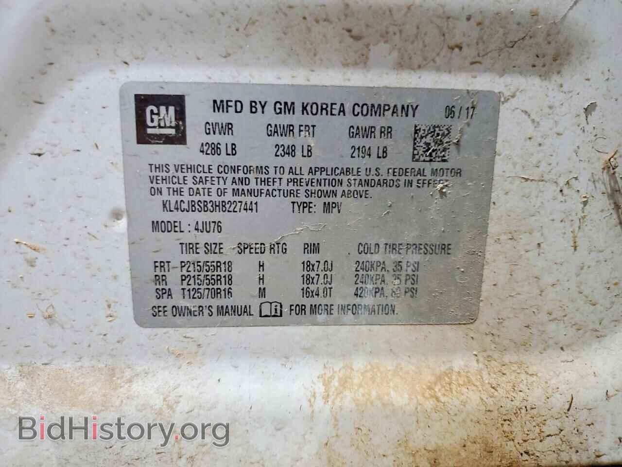 2017 BUICK ENCORE - VIN: KL4CJBSB3HB227441 - Photo 12