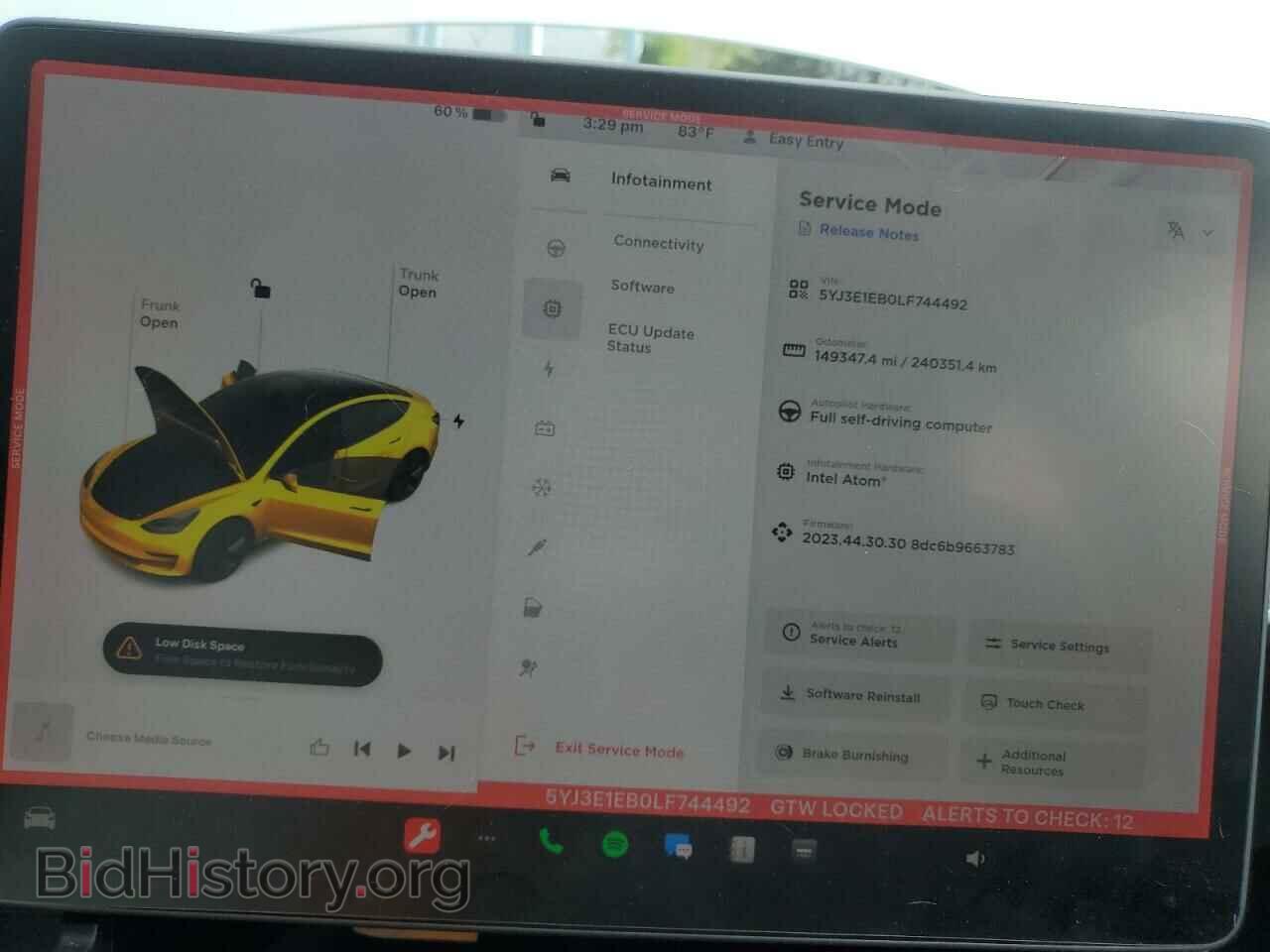 2020 TESLA MODEL 3 - VIN: 5YJ3E1EB0LF744492 - Фото 9
