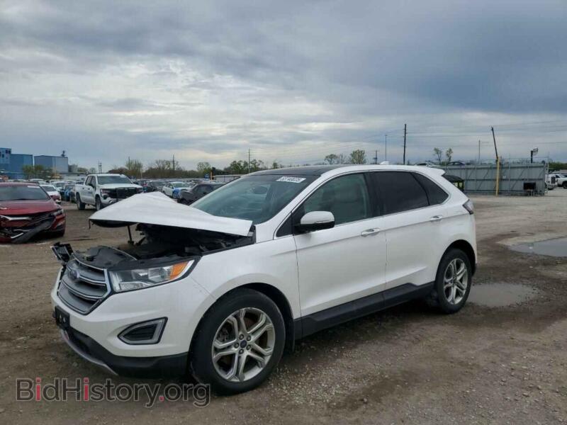 2015 Ford EDGE Titanium (VIN 2FMPK4K80FBB55623) — фото 1 из 15, Copart, повреждение: передняя часть