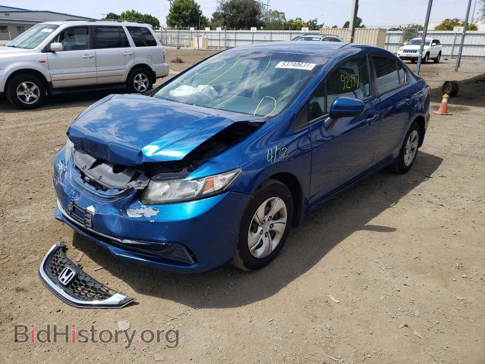 2015 HONDA CIVIC - VIN: 2HGFB2F51FH522774 - Фото 2