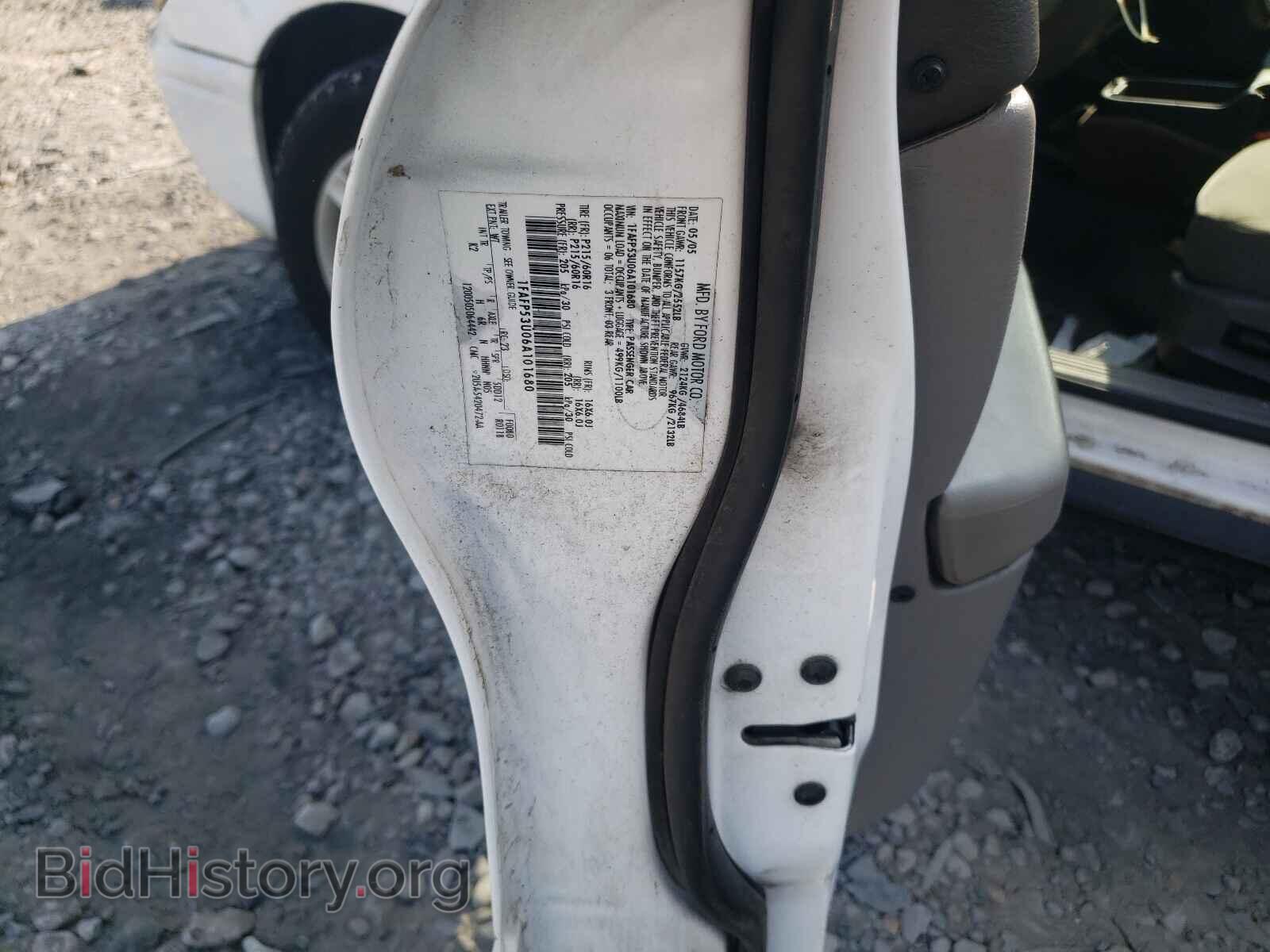 2006 FORD TAURUS - VIN: 1FAFP53U06A101680 - Фото 10
