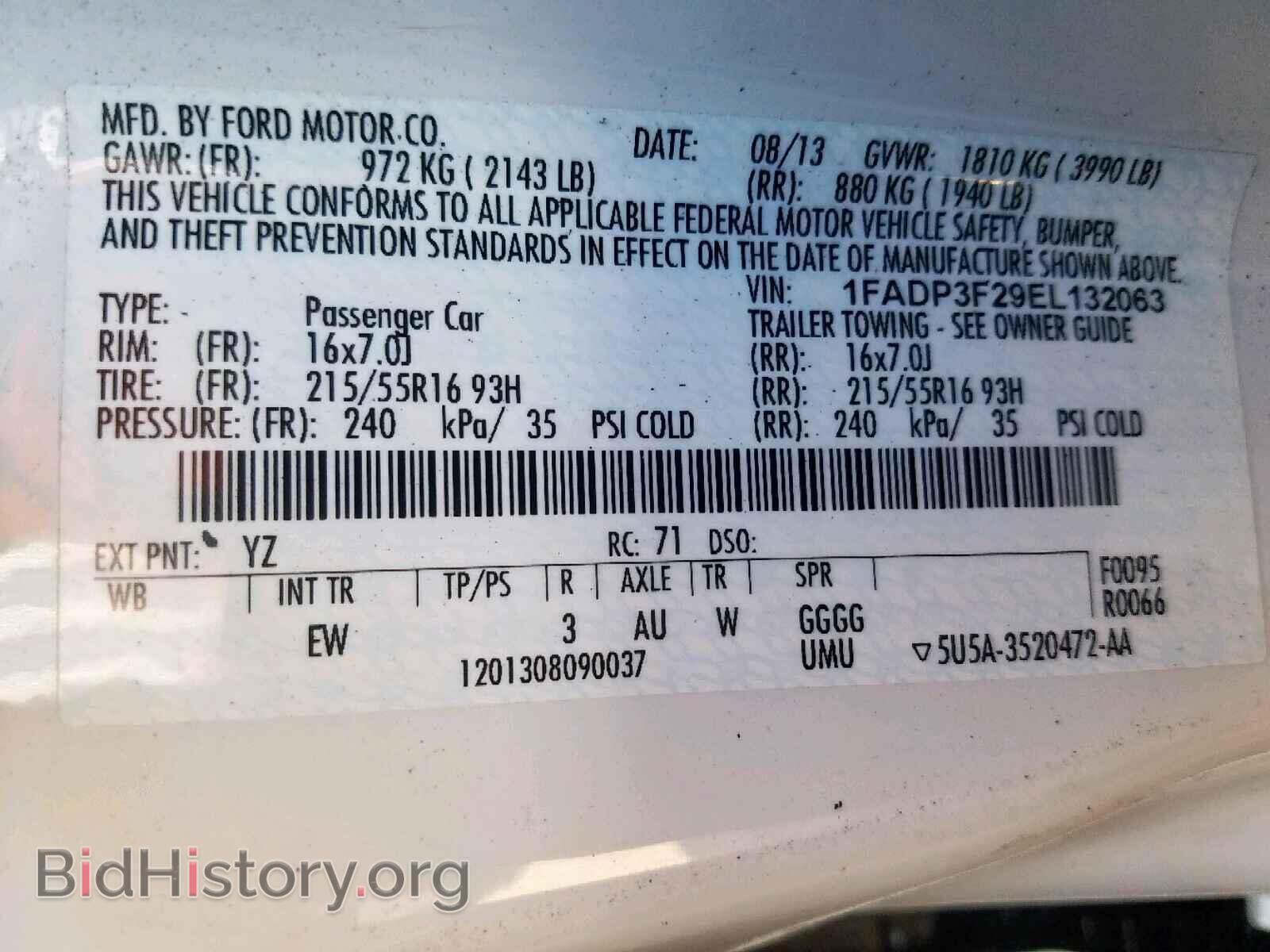 2014 FORD FOCUS SE - VIN: 1FADP3F29EL132063 - Фото 10