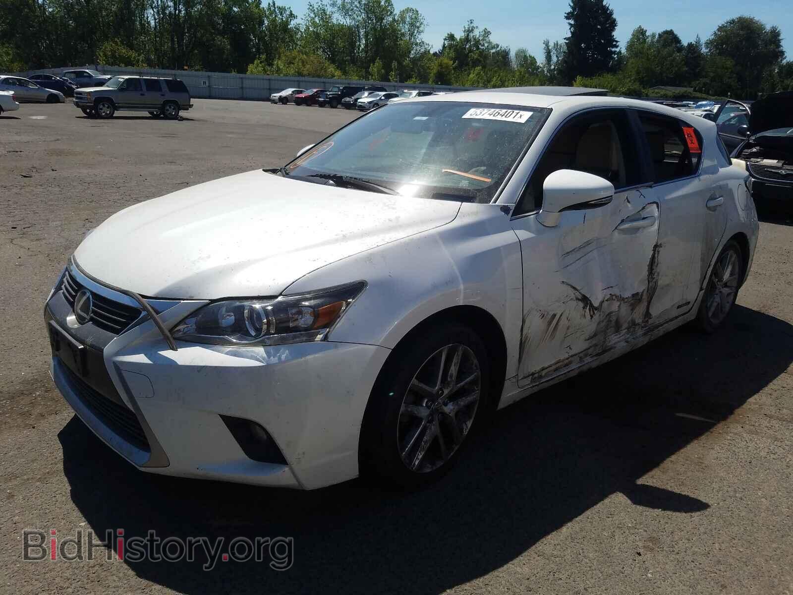 2014 LEXUS CT 200 - VIN: JTHKD5BH9E2208000 - Фото 2