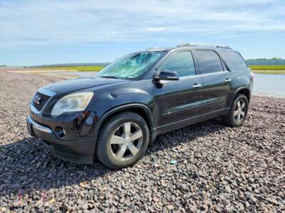 2012 GMC ACADIA SLT-1, black — VIN 1GKKVRED2CJ227123, Copart