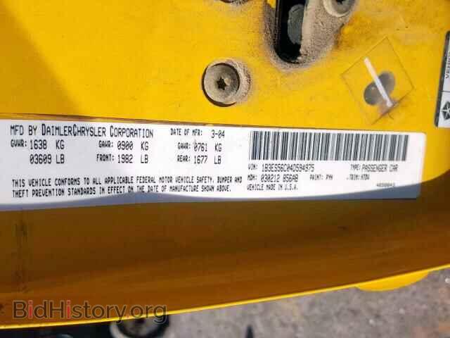 2004 DODGE NEON - VIN: 1B3ES56C04D594975 - Фото 10
