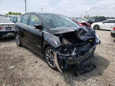 2018 Ford CMAX C-Max Tita, black — VIN 1FADP5DU2JL100873, Copart