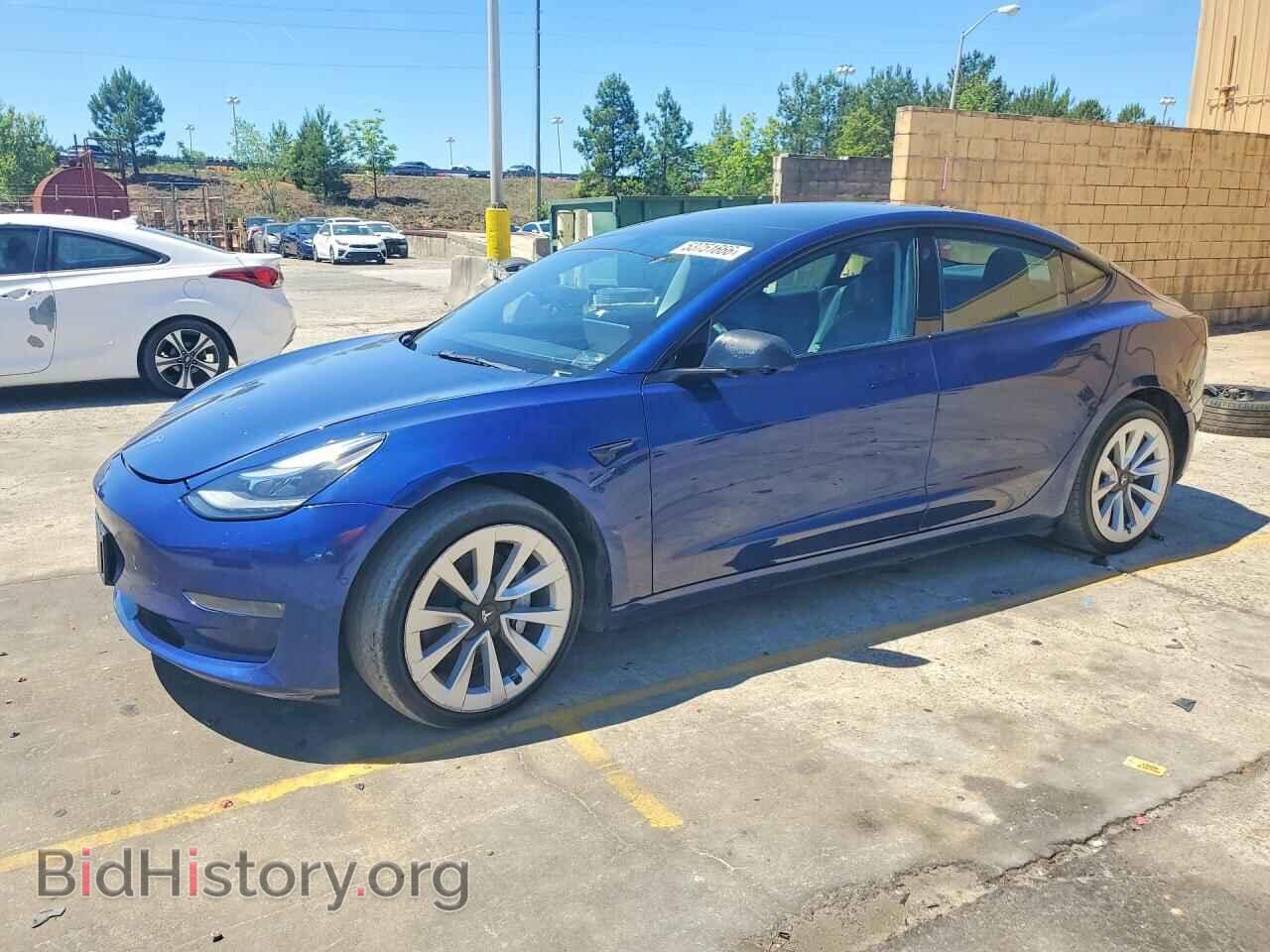Photo 5YJ3E1EB6NF191088 - TESLA MODEL 3 2022