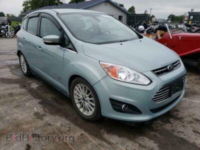 2014 Ford CMAX C-MAX PREM, teal — VIN 1FADP5CU3EL514493, Copart