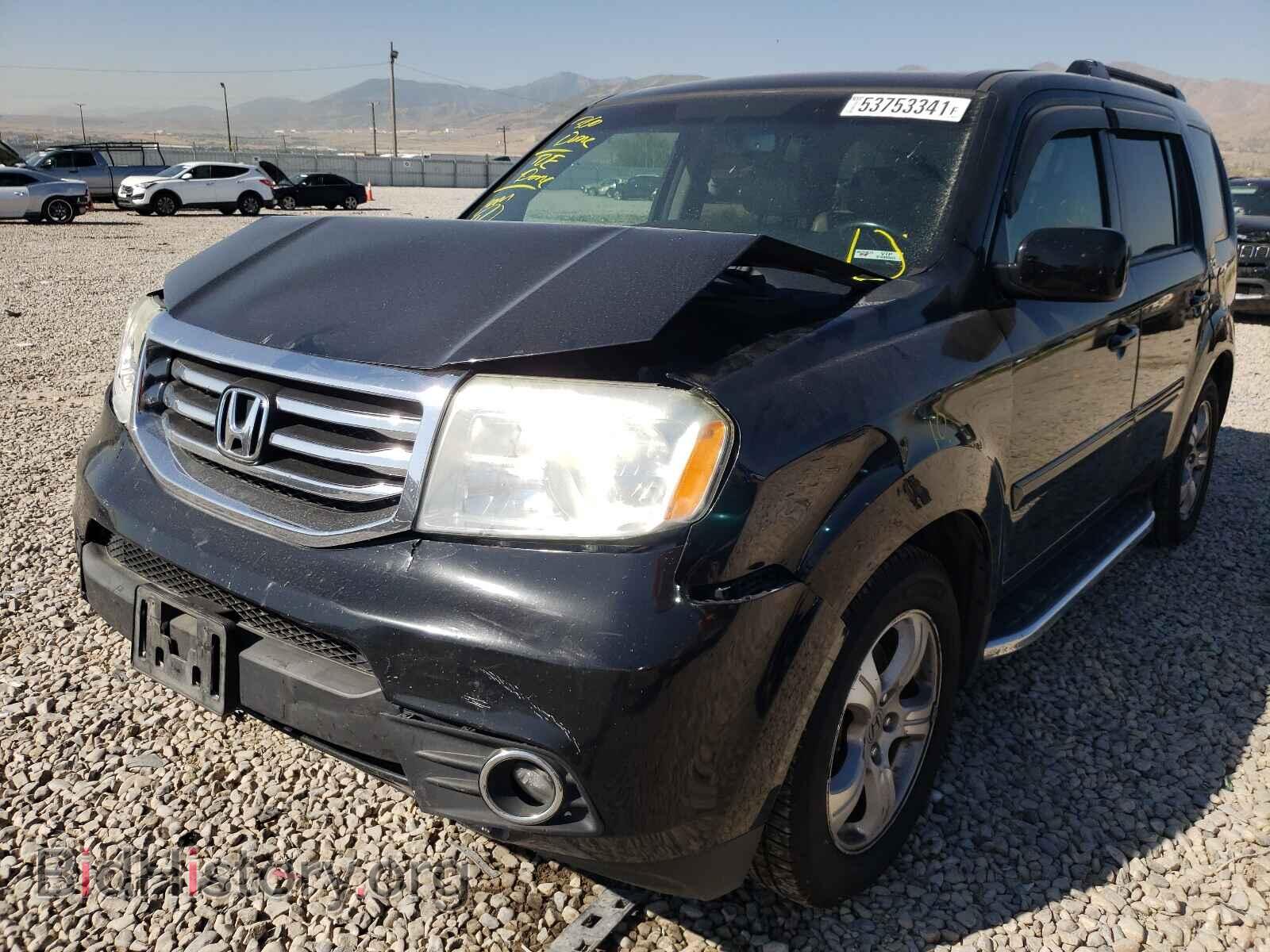 2012 HONDA PILOT - VIN: 5FNYF4H62CB032858 - Фото 2