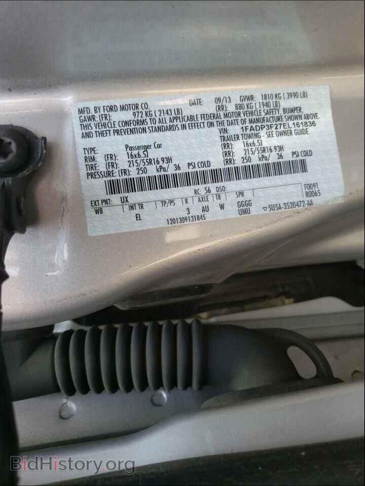 2014 FORD FOCUS - VIN: 1FADP3F27EL161836 - Фото 10