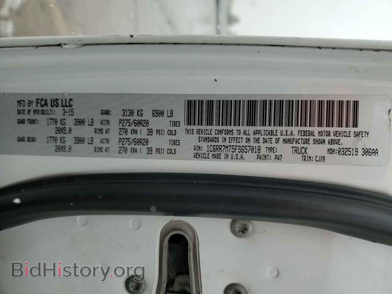 2015 RAM 1500 - VIN: 1C6RR7MT5FS657018 - Фото 13