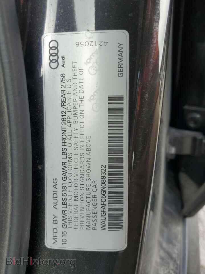 2016 AUDI A6 - VIN: WAUGFAFC5GN089322 - Фото 13