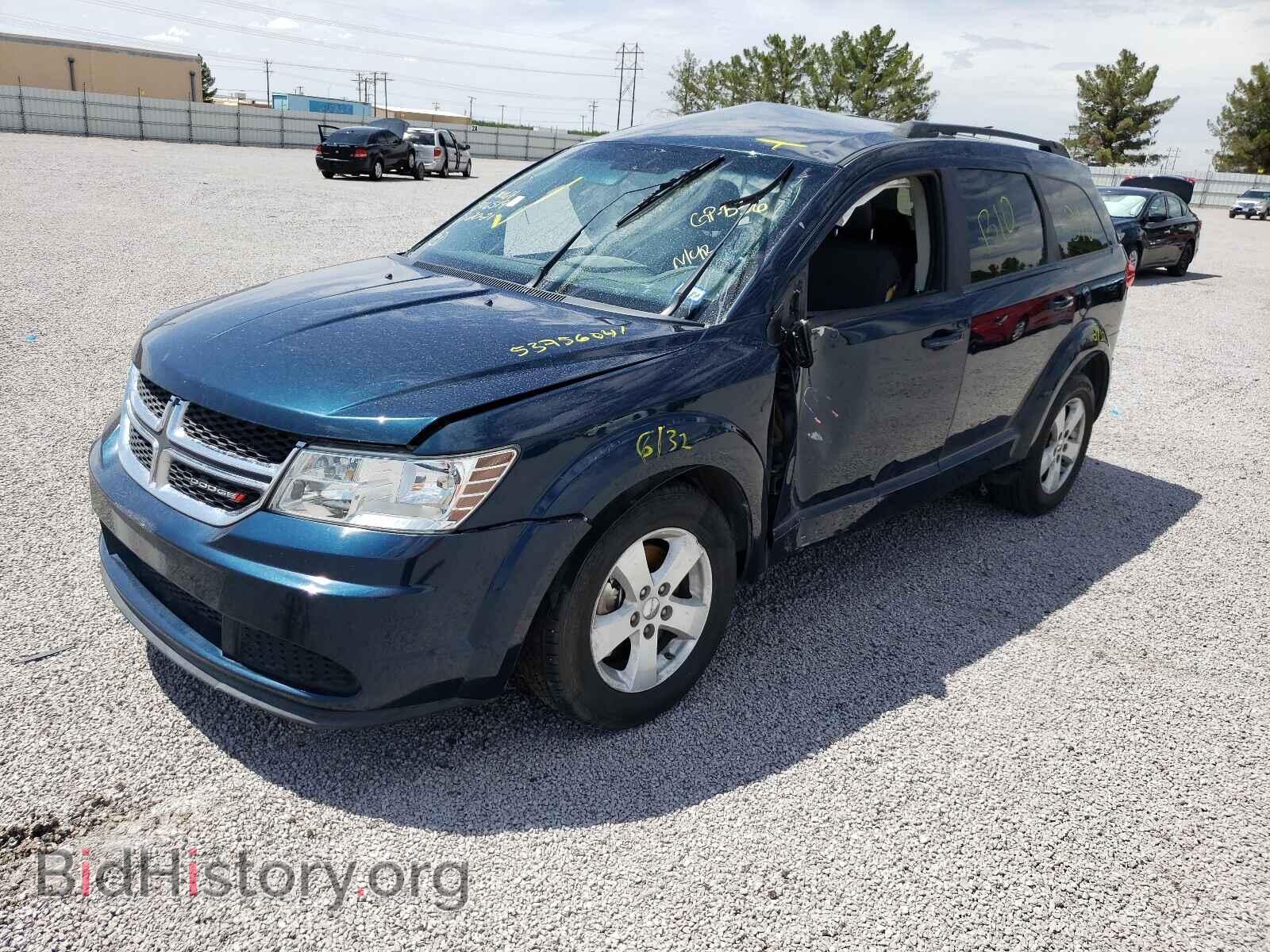 2013 DODGE JOURNEY - VIN: 3C4PDCAB7DT610474 - Фото 2