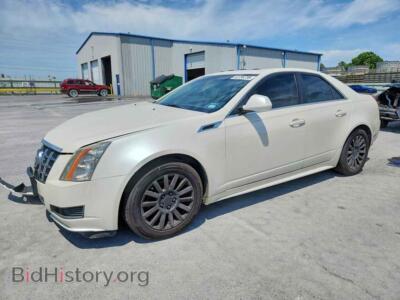 2012 Cadillac CTS Premium, cream — VIN 1G6DF5E58C0128253, Copart