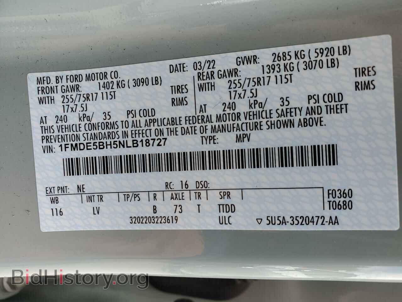 2022 FORD BRONCO - VIN: 1FMDE5BH5NLB18727 - Photo 14