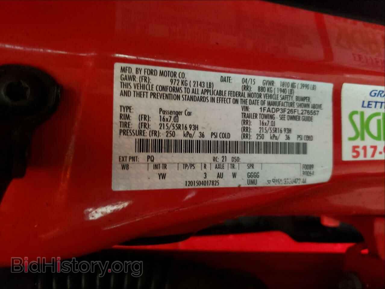 2015 FORD FOCUS - VIN: 1FADP3F26FL276557 - Фото 10