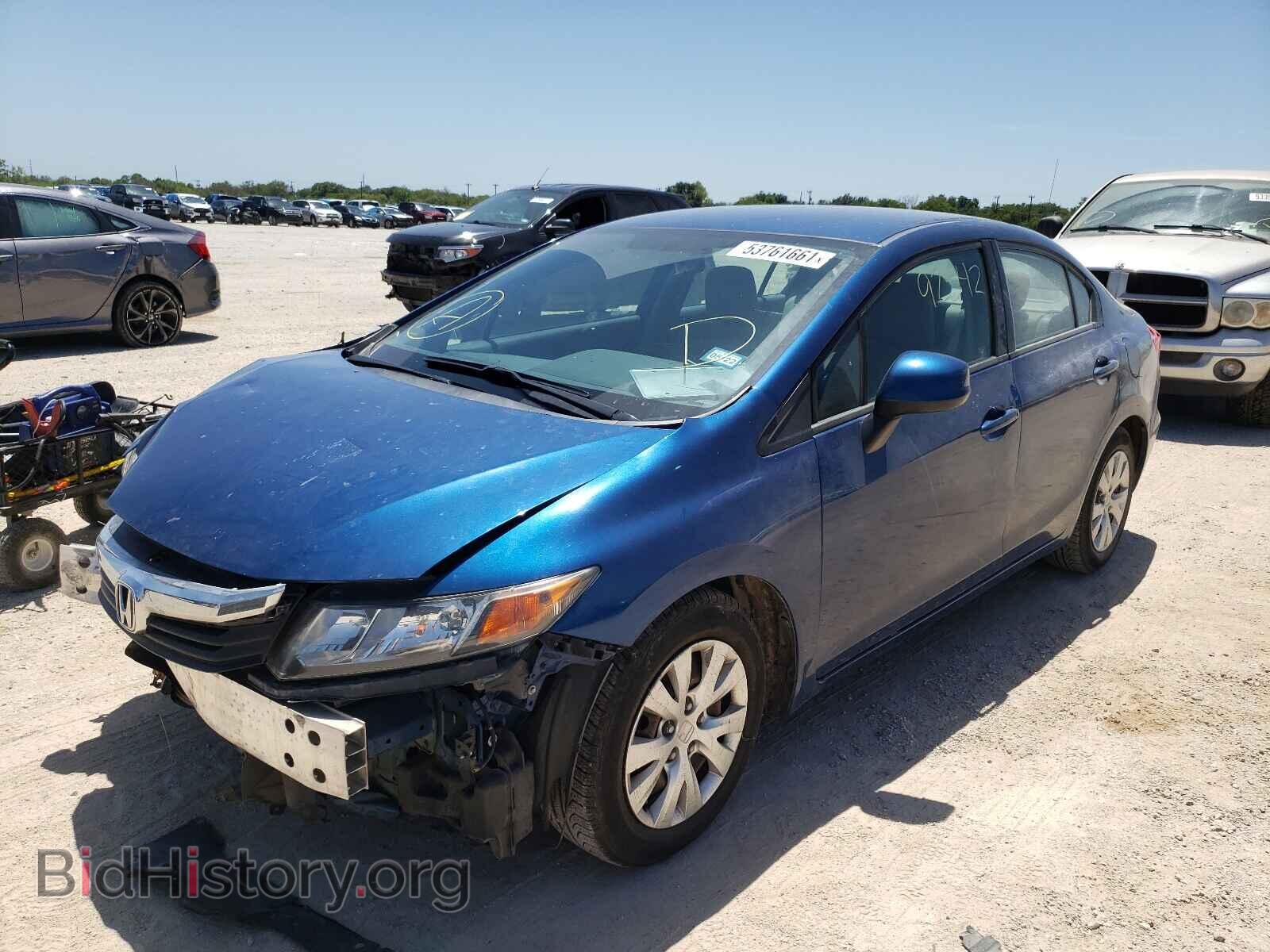 2012 HONDA CIVIC - VIN: 2HGFB2F58CH511606 - Фото 2