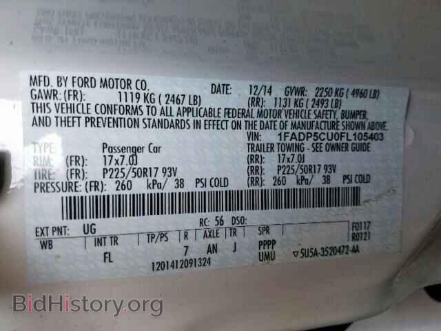2015 FORD CMAX - VIN: 1FADP5CU0FL105403 - Фото 10