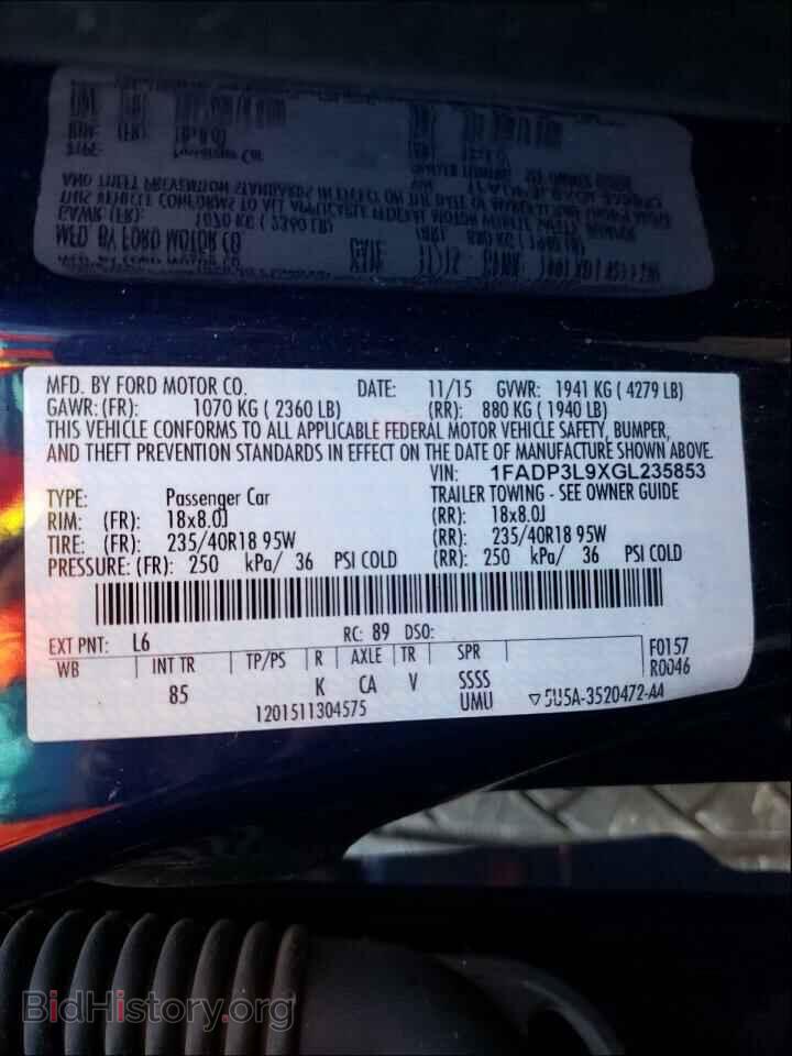 2016 FORD FOCUS - VIN: 1FADP3L9XGL235853 - Фото 10