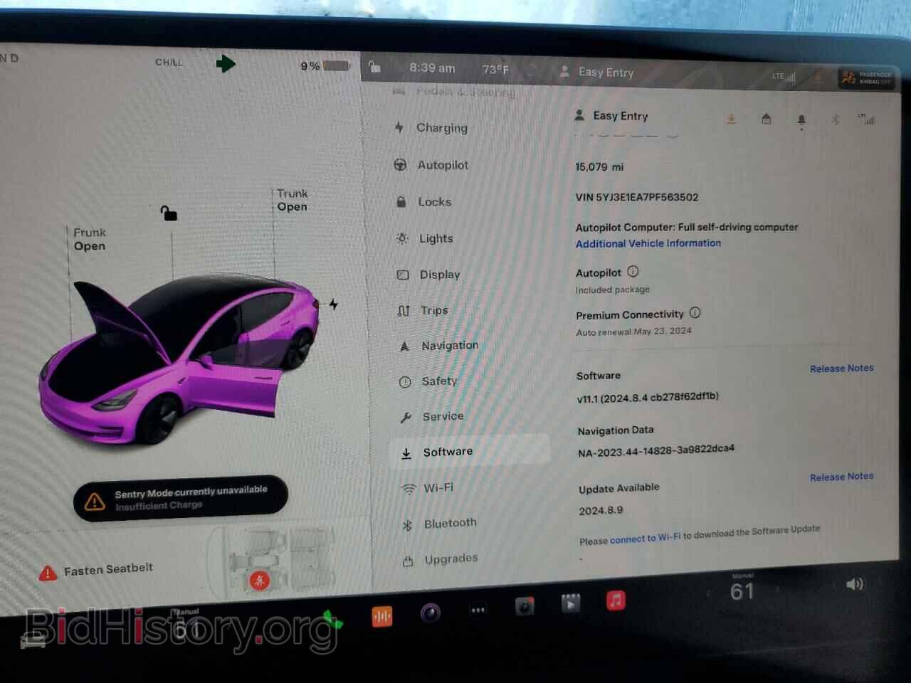 2023 TESLA MODEL 3 - VIN: 5YJ3E1EA7PF563502 - Photo 9