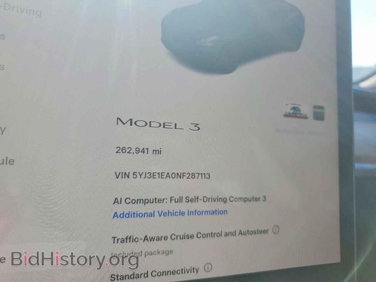 2022 TESLA MODEL 3 - VIN: 5YJ3E1EA0NF287113 - Photo 9