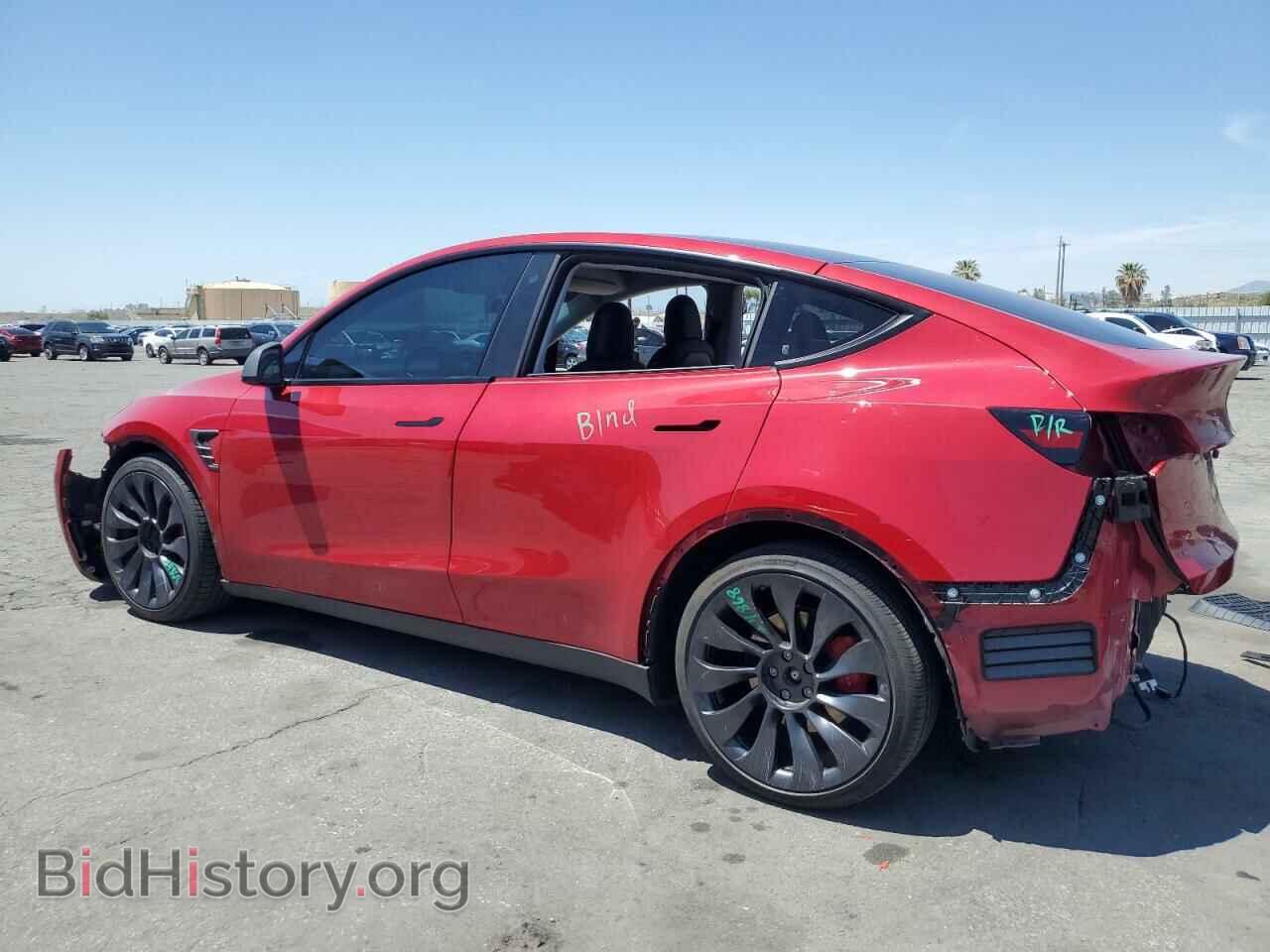 2022 TESLA MODEL Y - VIN: 7SAYGDEFXNF354932 - Фото 2