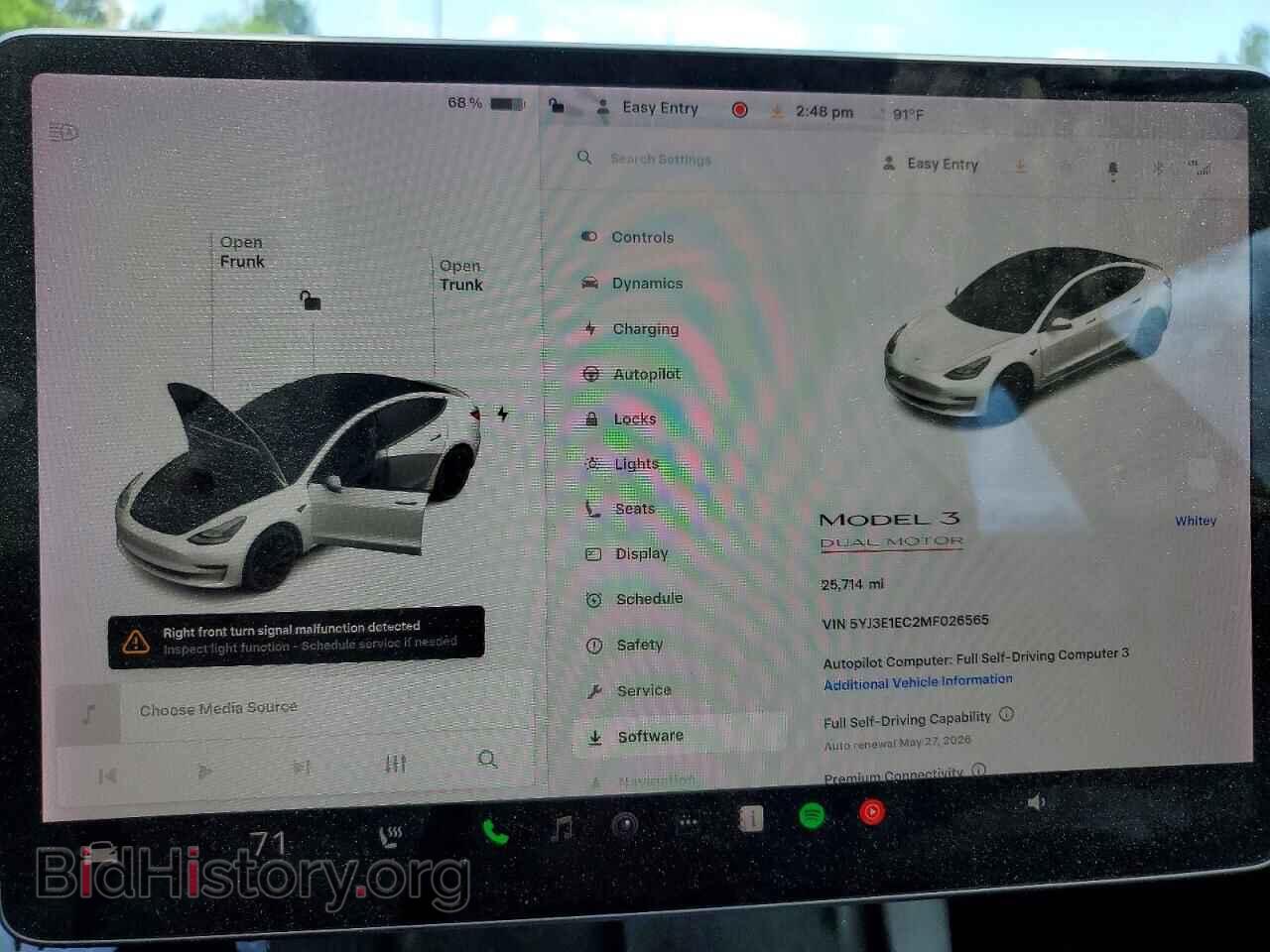2021 TESLA MODEL 3 - VIN: 5YJ3E1EC2MF026565 - Фото 9