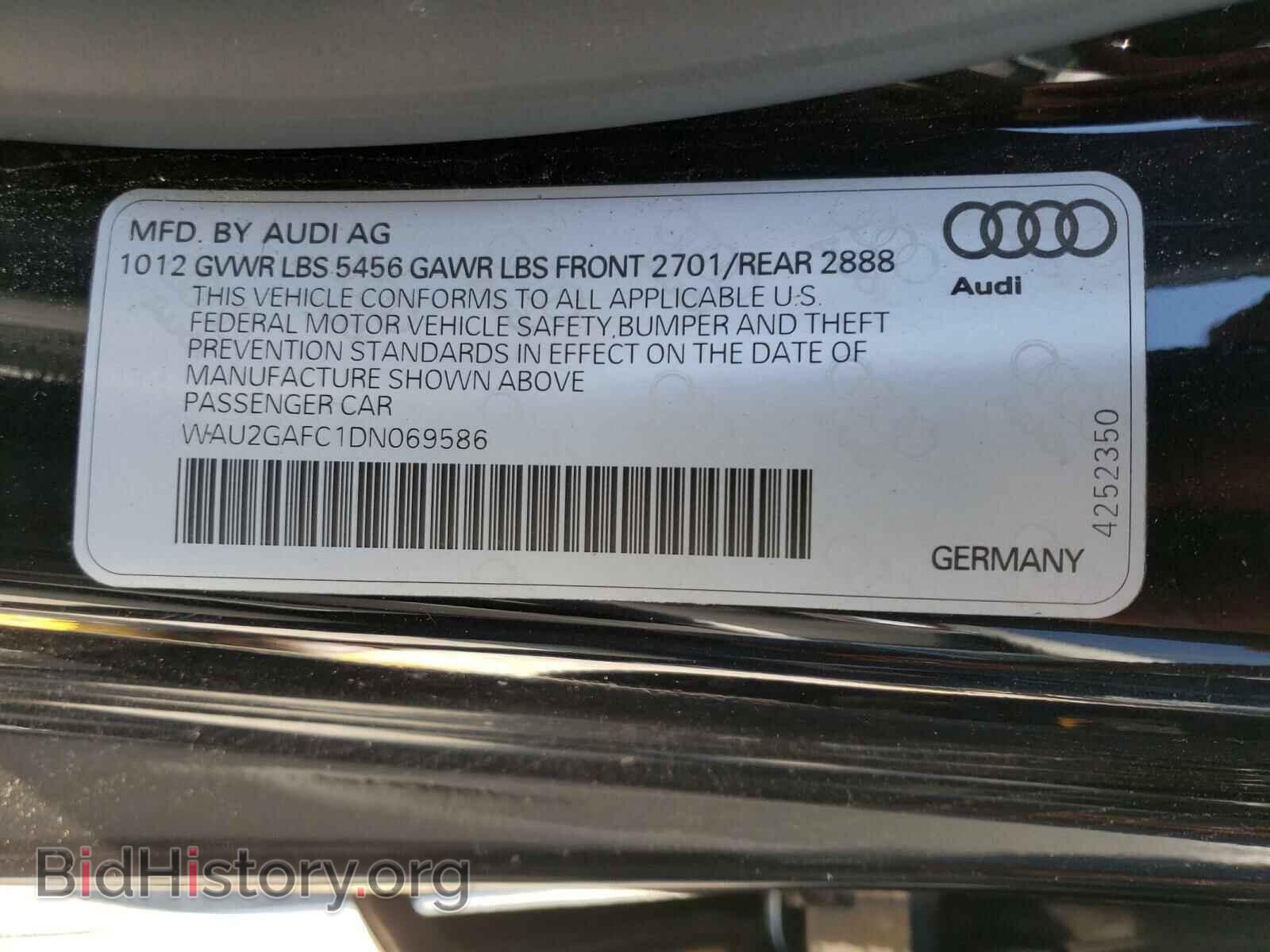 2013 AUDI A7 - VIN: WAU2GAFC1DN069586 - Фото 10