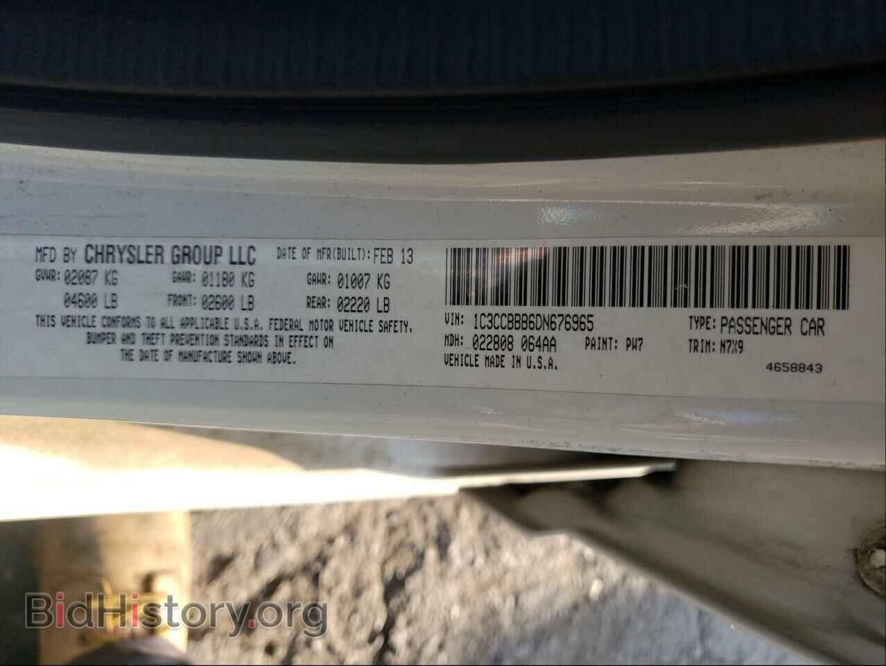 2013 CHRYSLER 200 - VIN: 1C3CCBBB6DN676965 - Фото 10