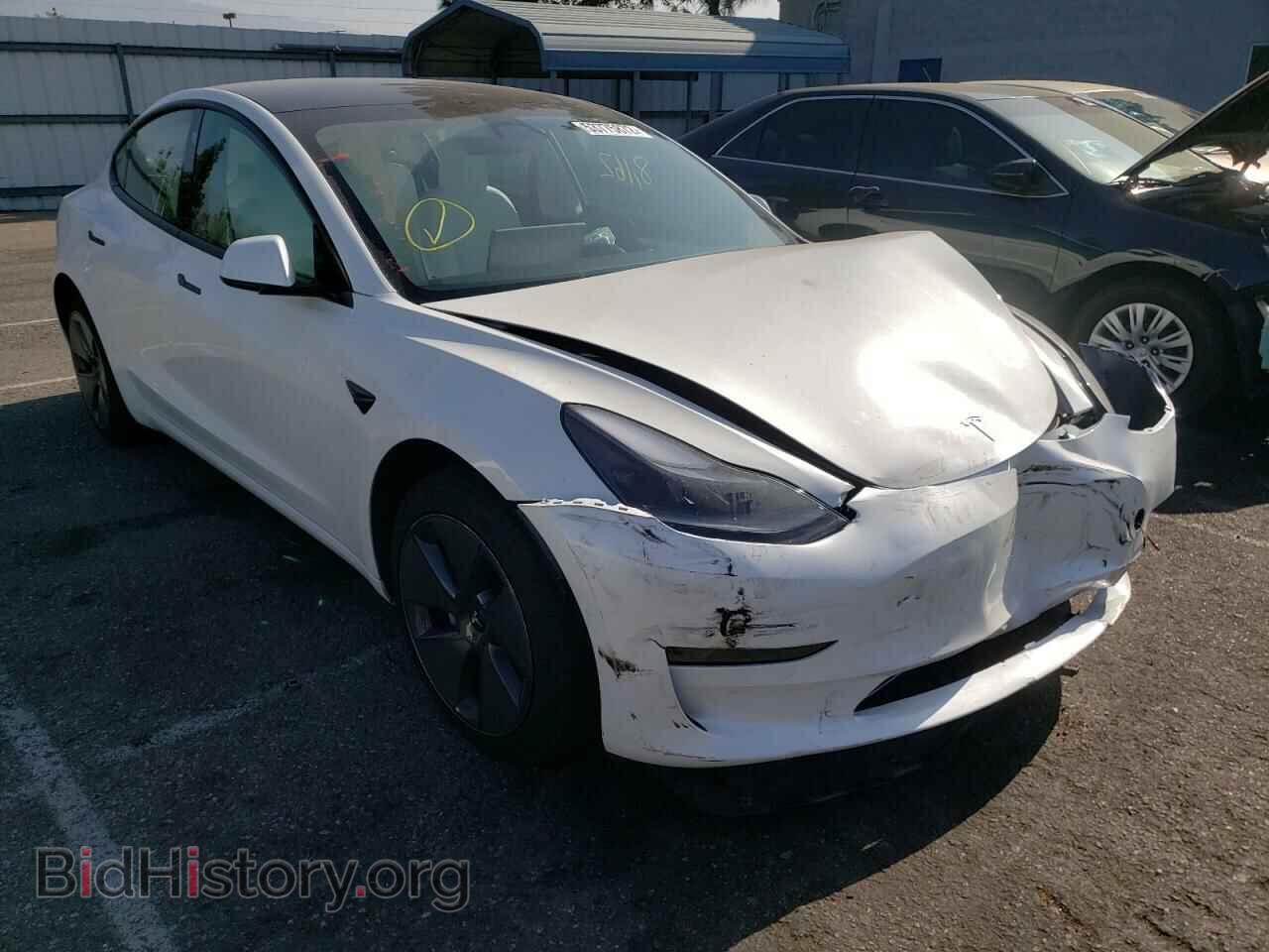 Photo 5YJ3E1EA0MF053374 - TESLA MODEL 3 2021