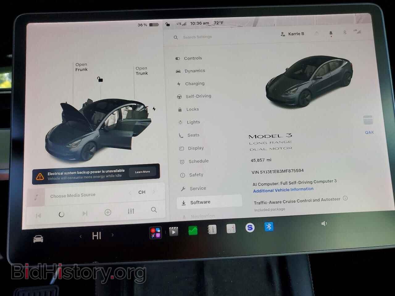 2021 TESLA MODEL 3 - VIN: 5YJ3E1EB3MF875594 - Фото 9