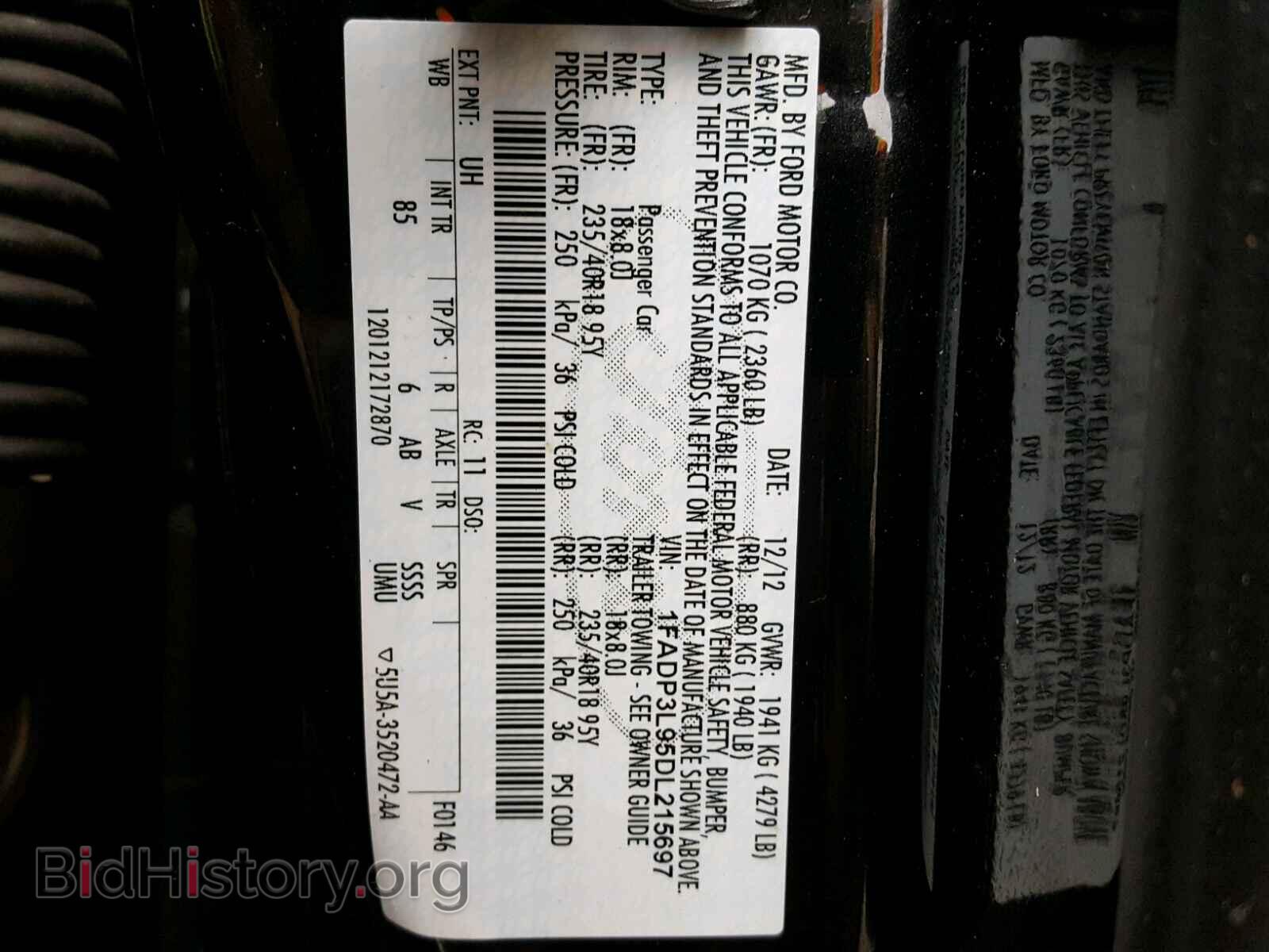2013 FORD FOCUS - VIN: 1FADP3L95DL215697 - Фото 10