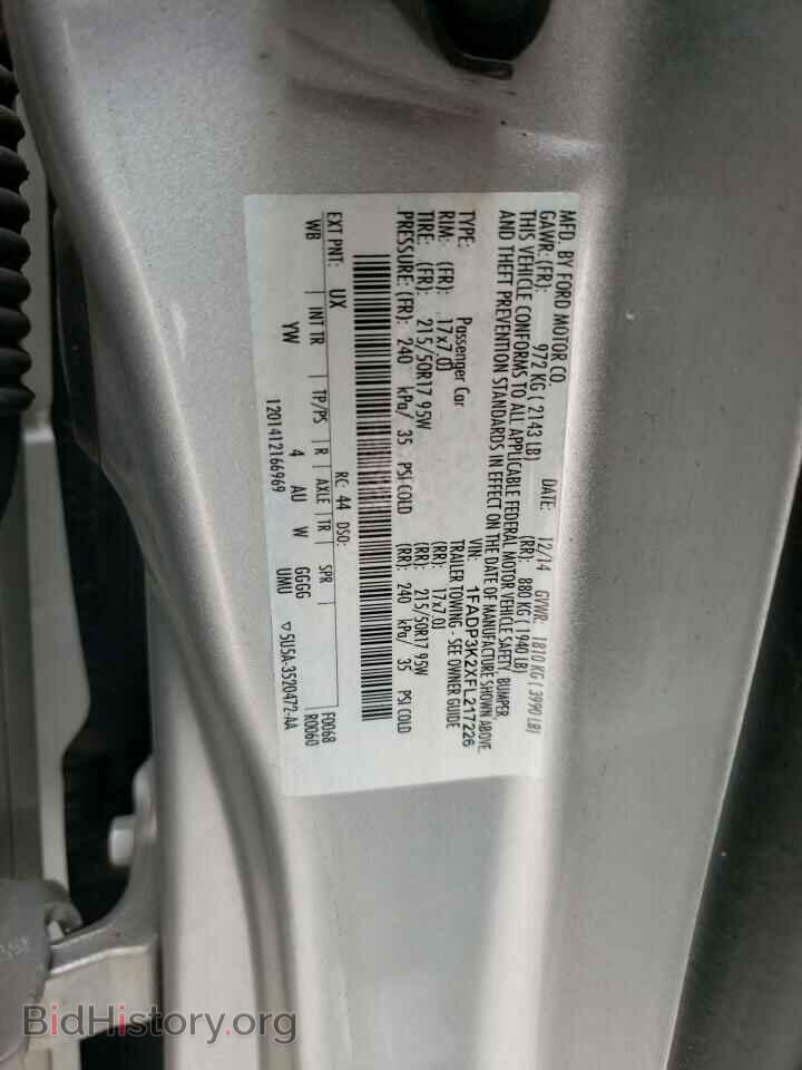 2015 FORD FOCUS - VIN: 1FADP3K2XFL217226 - Фото 10