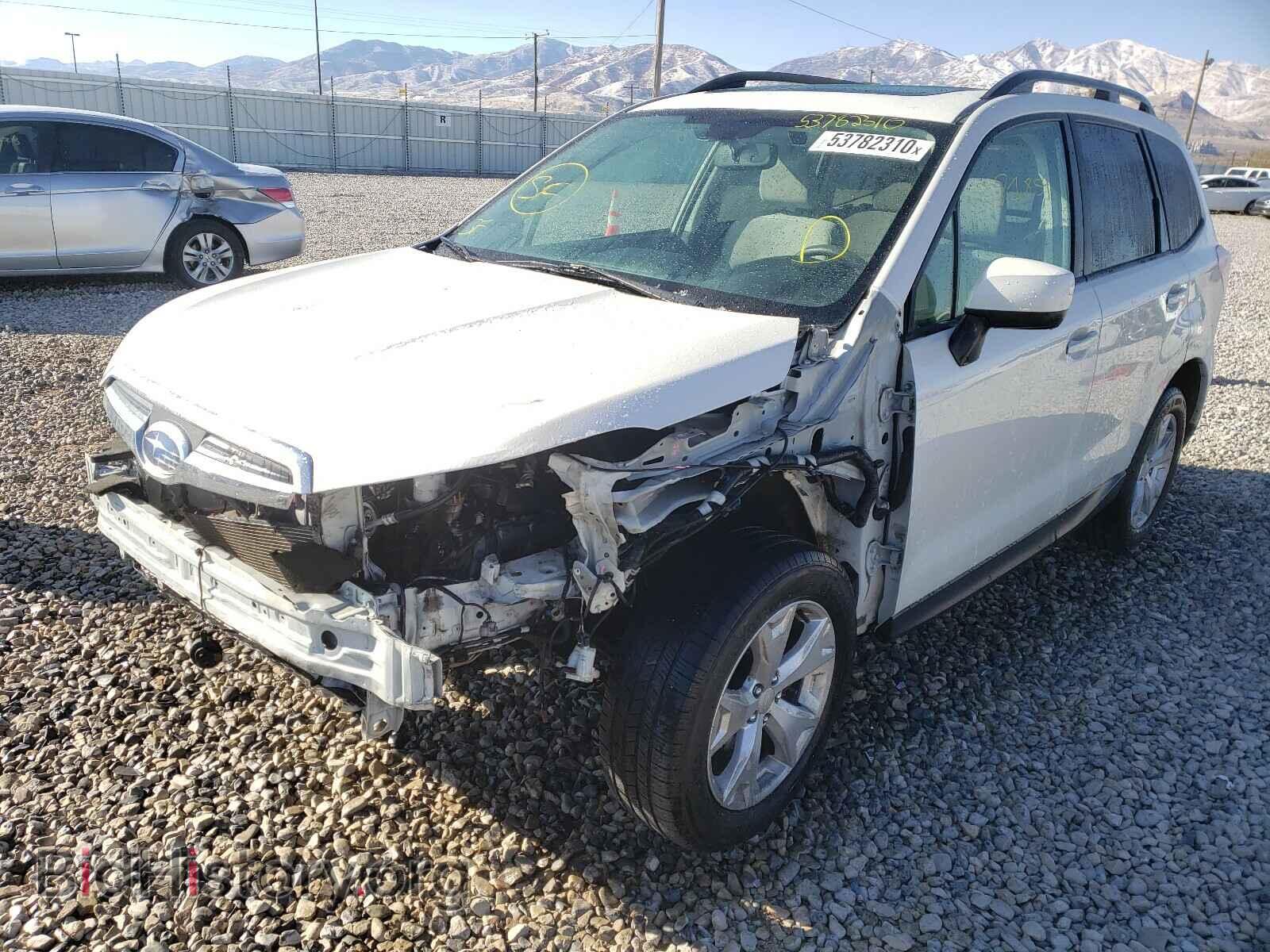 2015 SUBARU FORESTER - VIN: JF2SJAFCXFH433351 - Фото 2