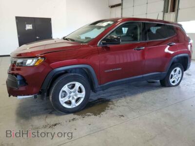 2022 Jeep COMPASS Sport, red — VIN 3C4NJDAB3NT214095, Copart