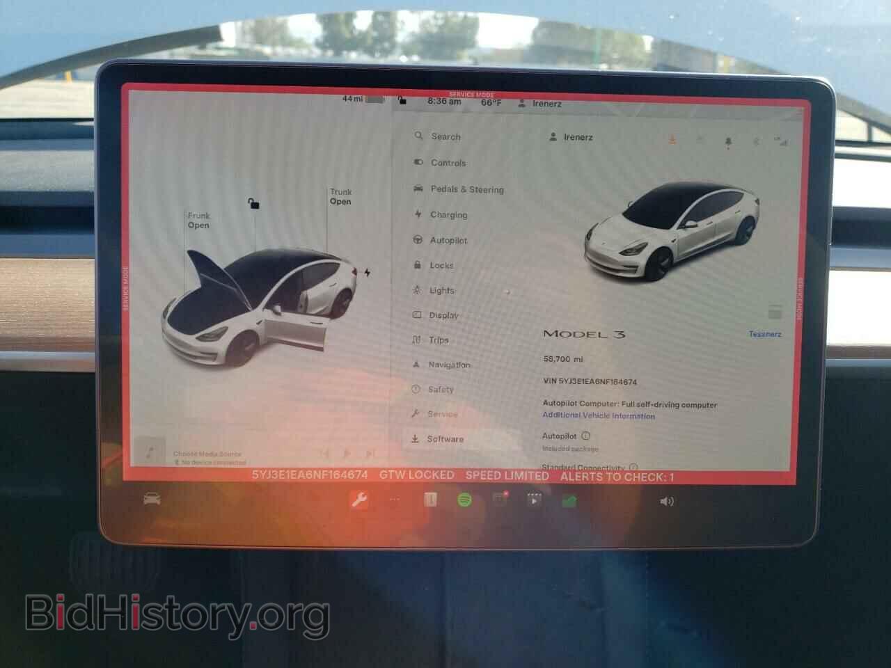 2022 TESLA MODEL 3 - VIN: 5YJ3E1EA6NF164674 - Фото 9