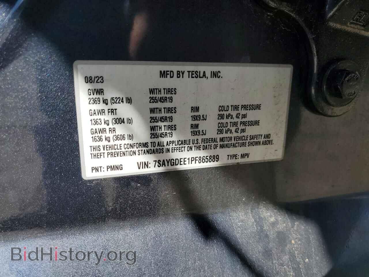 2023 TESLA MODEL Y - VIN: 7SAYGDEE1PF865889 - Фото 13