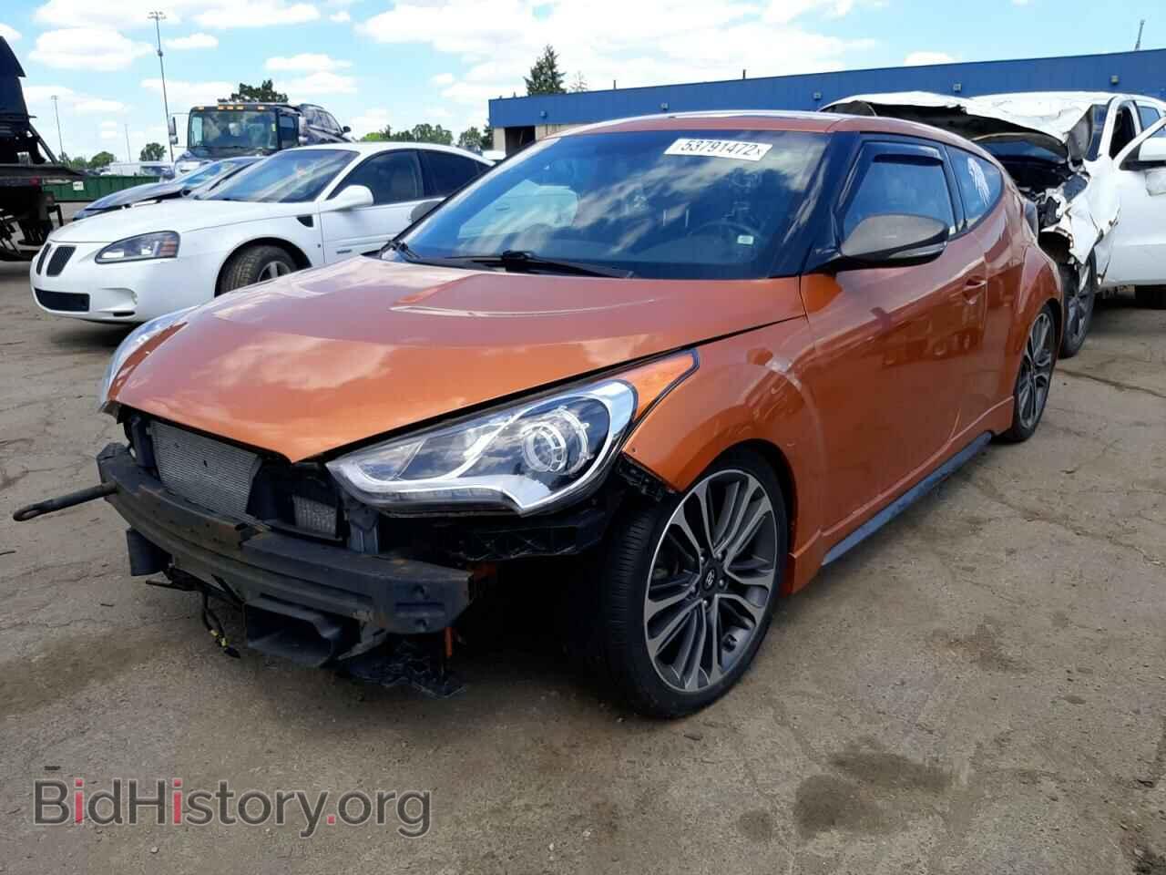 2017 HYUNDAI VELOSTER - VIN: KMHTC6AE8HU308938 - Фото 2