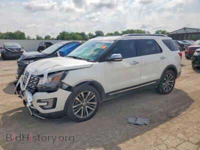 2016 Ford EXPLORER Platinum, white — VIN 1FM5K8HT2GGC64184, Copart
