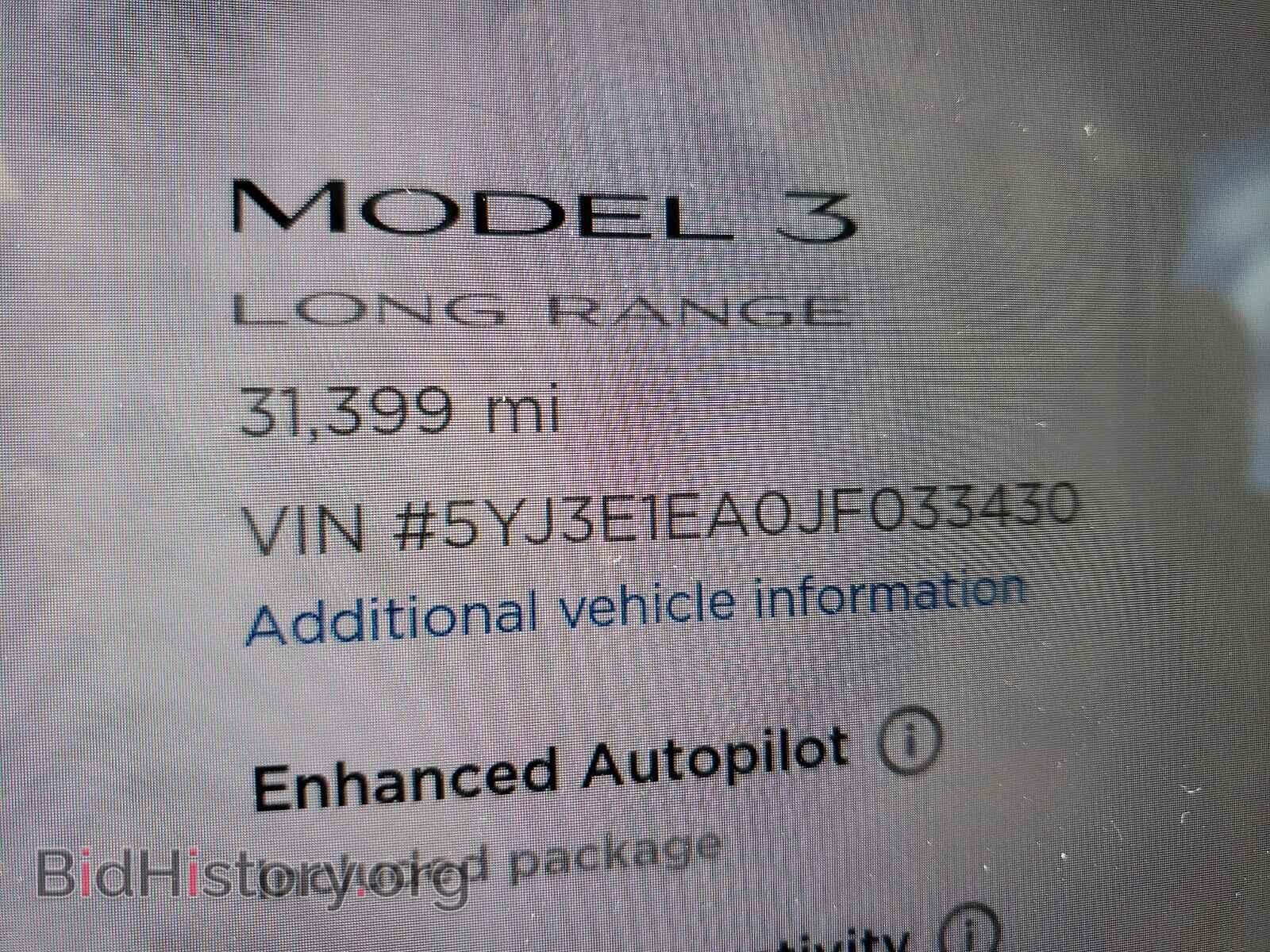 2018 TESLA MODEL 3 - VIN: 5YJ3E1EA0JF033430 - Фото 8