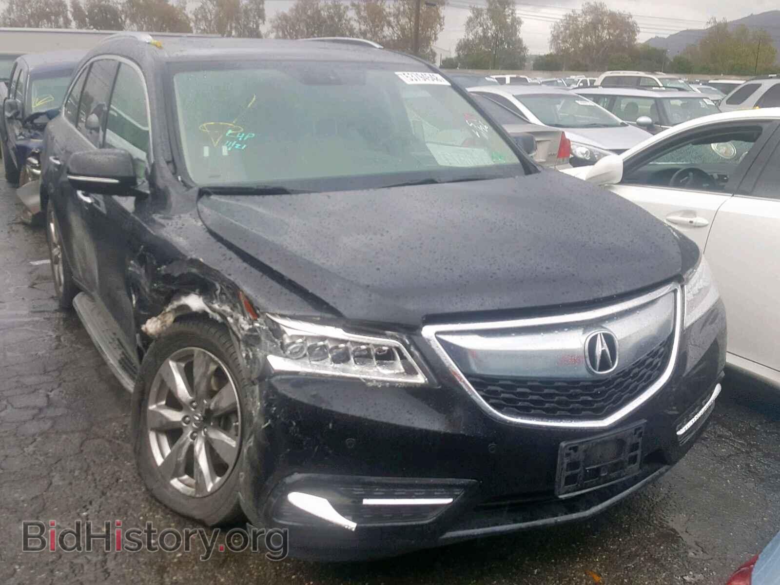 Фотография 5FRYD3H85EB002465 - ACURA MDX ADVANC 2014