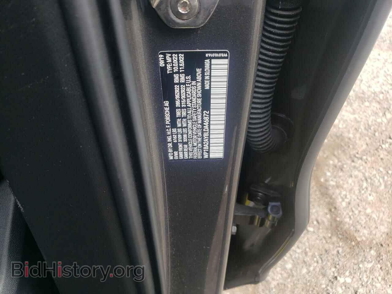 2020 PORSCHE CAYENNE - VIN: WP1BA2AY8LDA46872 - Фото 10