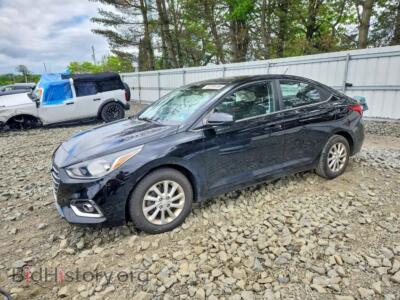 2020 Hyundai ACCENT SEL, black — VIN 3KPC24A62LE112571, Copart